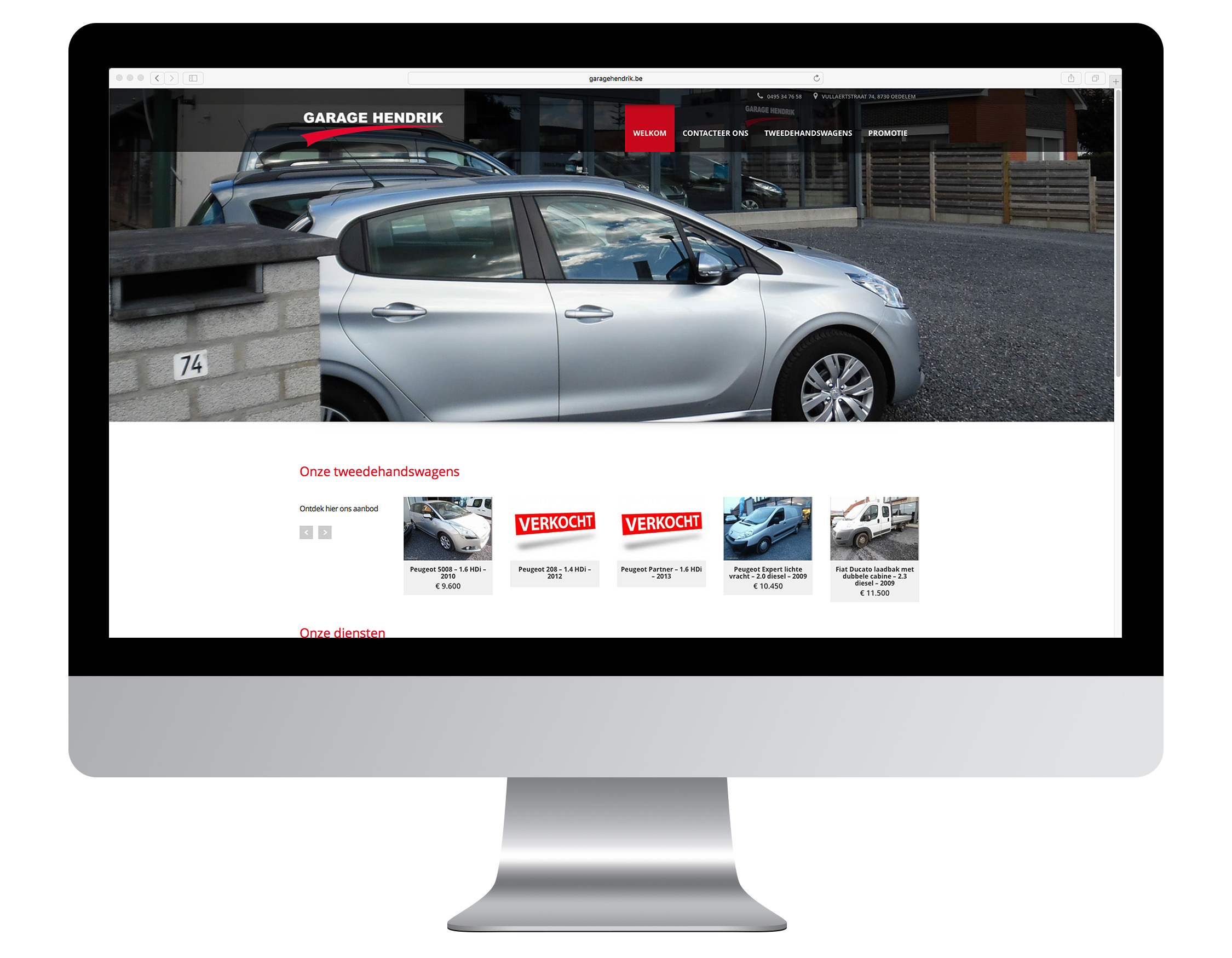 Website Garage Hendrik